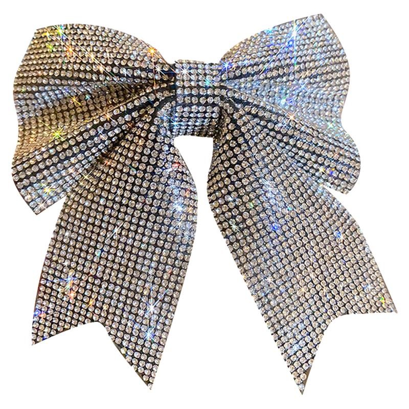 SOHO Victoria Bow Hair Clip - Silver - Hair Accessories | Fashiongirl