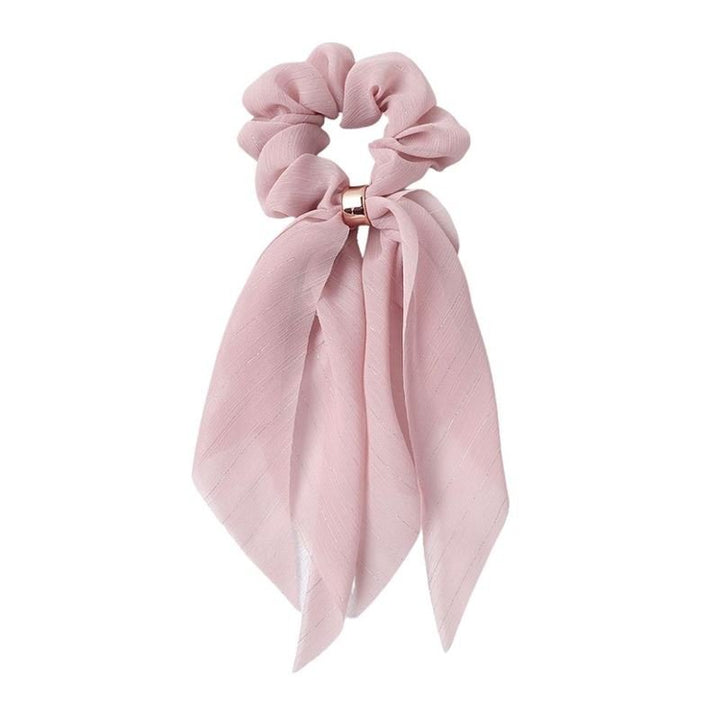 SOHO Vina Scrunchie with scarf - Pink - Hair Accessories