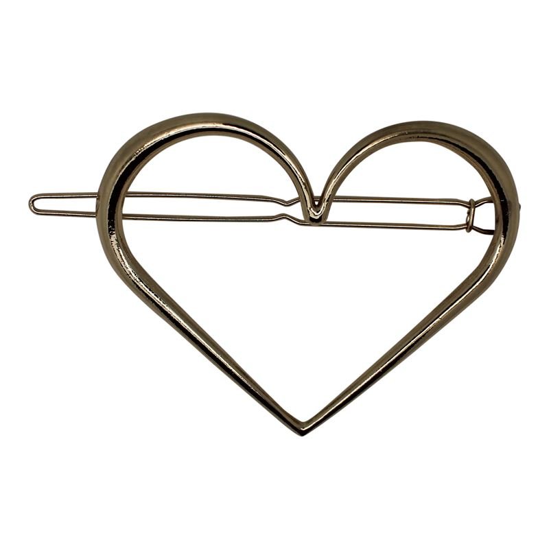 SOHO XL Heart Hair Clip - Gold - | Fashiongirl