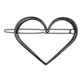 Barrette SOHO XL Heart - Argent - | Fashiongirl