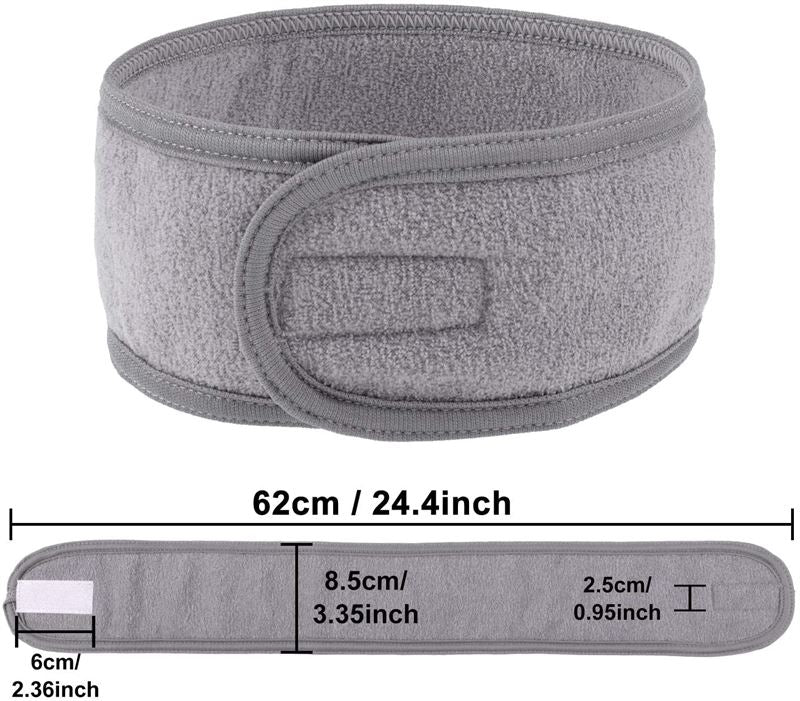 Bandeau de spa avec fermeture Velcro, gris - Accessoires pour cheveux | Fashiongirl