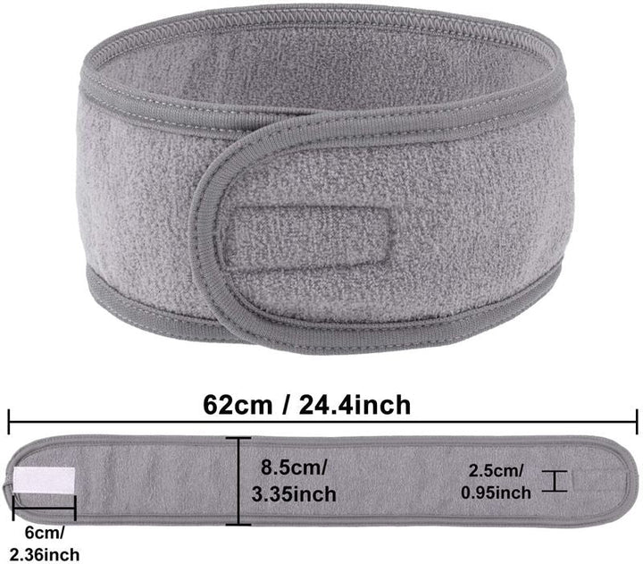 Bandeau de spa avec fermeture Velcro, gris - Accessoires pour cheveux | Fashiongirl