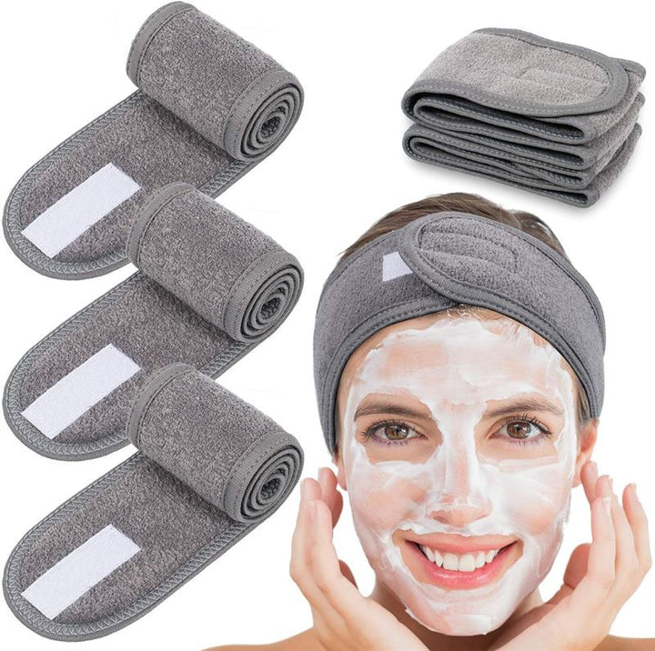 Bandeau de spa avec fermeture Velcro, gris - Accessoires pour cheveux | Fashiongirl