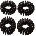 Élastiques en spirale - Noir 4 pièces - | Fashiongirl