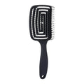 Brosse démêlante TBC - Brosse creuse pour cheveux secs et mouillés - Noire - Accessoire de coiffure