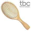 Brosse à cheveux TBC Natur - Bois de hêtre et d'érable - Accessoire de coiffure