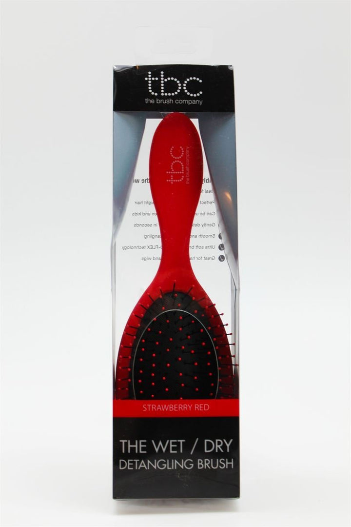 À confirmer Brosse démêlante Wet & Dry Brush Detangler - Rouge fraise - Accessoire de coiffure