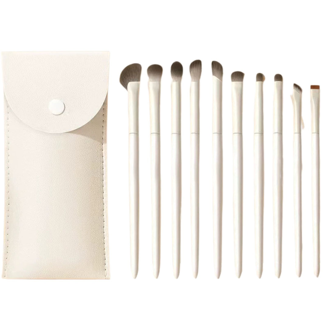 Kit de Pinceaux Maquillage Yeux Technique PRO - 10 Pinceaux avec Trousse