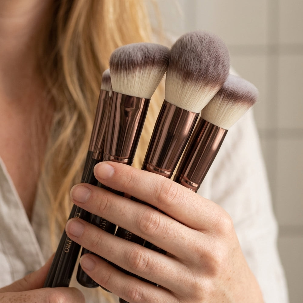 Technique PRO Chocolate Bronze Makeup Brush Set - 11 Piece Set - Makeup Brushes - Technique PRO