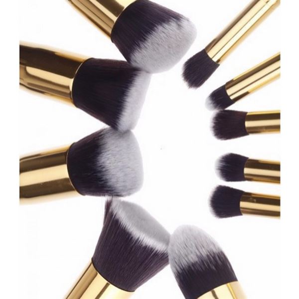 Pinceaux de maquillage Technique PRO, édition Gold - 10 pièces - 