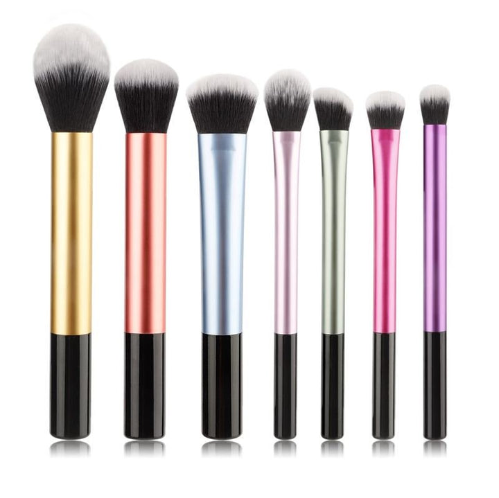 Technique PRO Rainbow Pastel Makeup Brush Set - 7 pièces - Accessoires pour cheveux