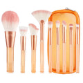 Technique PRO Translucent Perfection Makeup Brush Set - 9 pinceaux de maquillage avec sac (ORANGE) - 