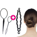 Topsy tail + Magic bun + Peigne noir - Pack économique - | Fashiongirl