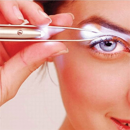 Tweezers tweezer with LED light for eyebrows - | Fashiongirl