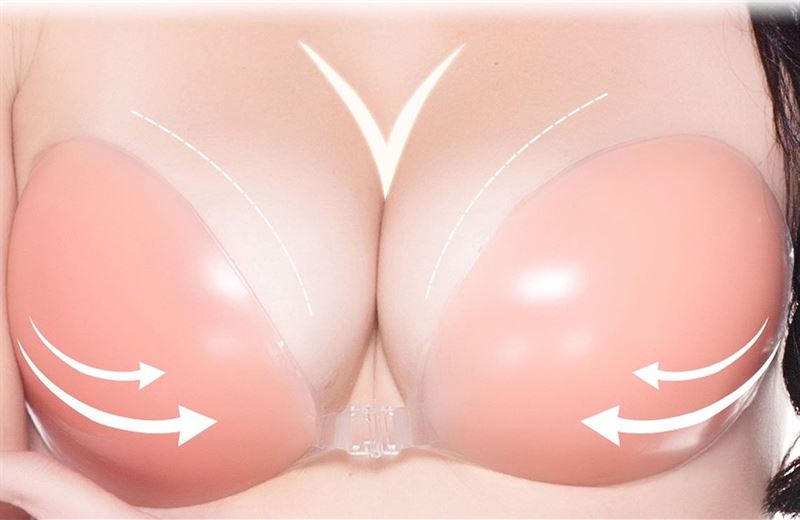 Soutien-gorge en silicone Unbra - Soutien-gorge sans bretelles, invisible et auto-ajustable - Vêtements sculptants | Fashiongirl