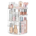 UNIQ 360 - Organisateur de maquillage rotatif à 360 degrés - Transparent - Organisateur