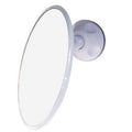 Miroir de salle de bain UNIQ avec ventouse, grossissement x10, blanc - | Fashiongirl
