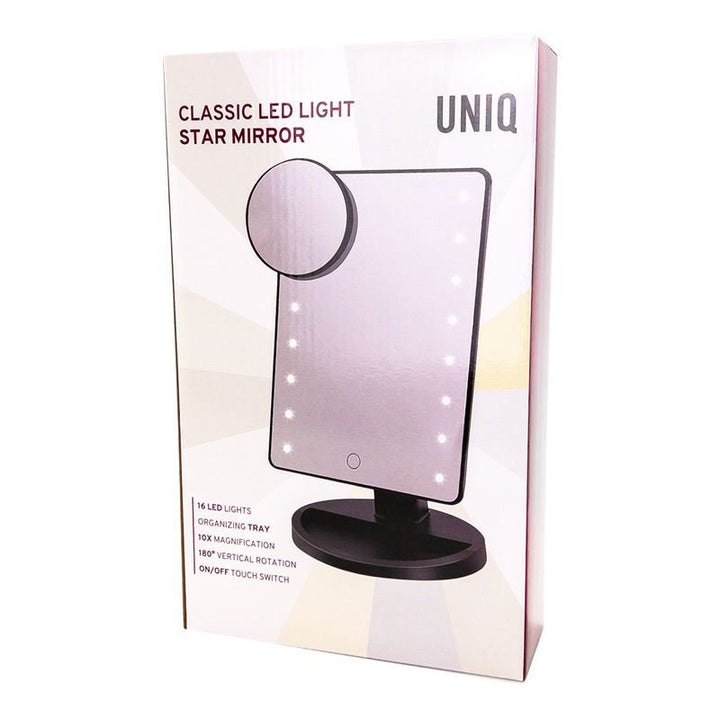 Miroir de maquillage UNIQ Classic Star - Noir - | Fashiongirl