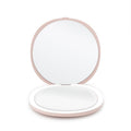 Miroir de voyage compact double face UNIQ avec LED (grossissement 5x) - Rose - | Fashiongirl