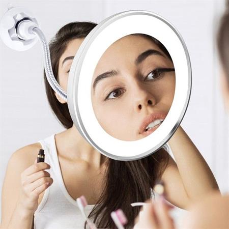 Miroir flexible UNIQ avec éclairage LED et grossissement 10x - | Fashiongirl