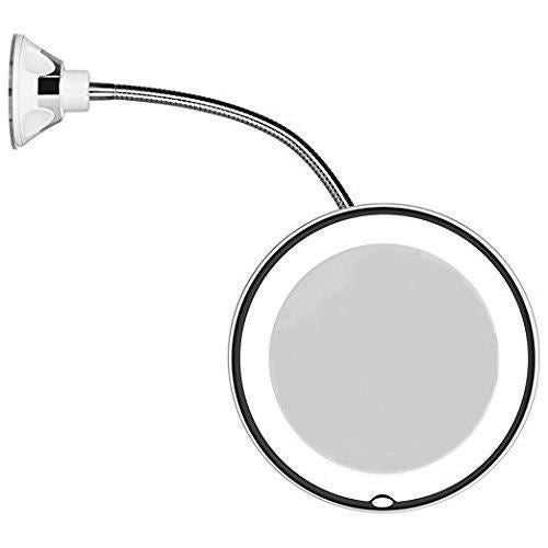 Miroir flexible UNIQ avec éclairage LED et grossissement 10x - | Fashiongirl