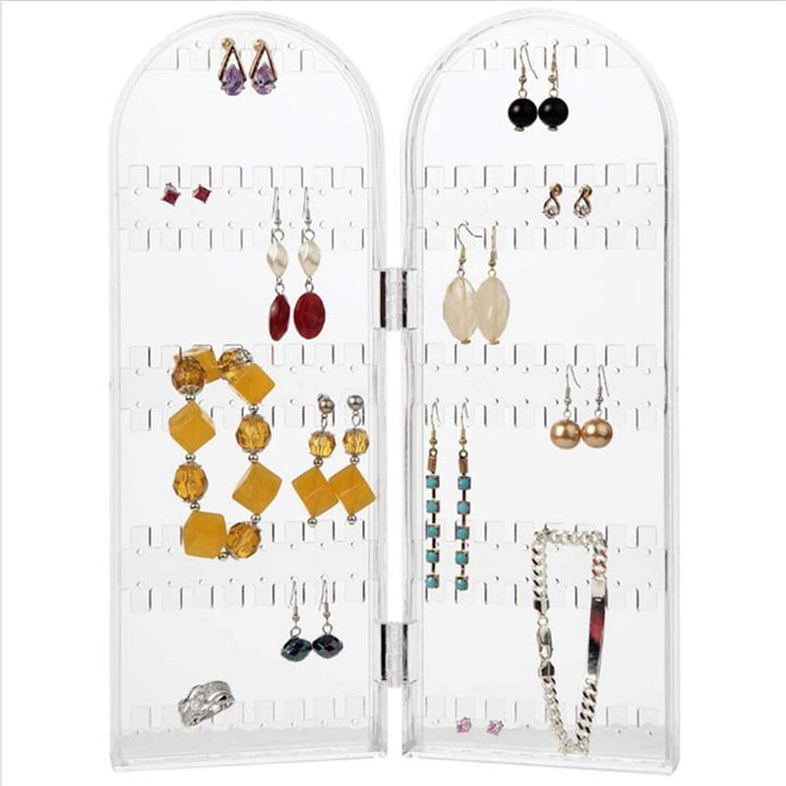 UNIQ Foldable jewellery stand for earrings &amp; necklaces - 2 sides - | Fashiongirl