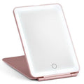 Miroir LED pliable et rechargeable UNIQ - Miroir de voyage - Rose - Miroir