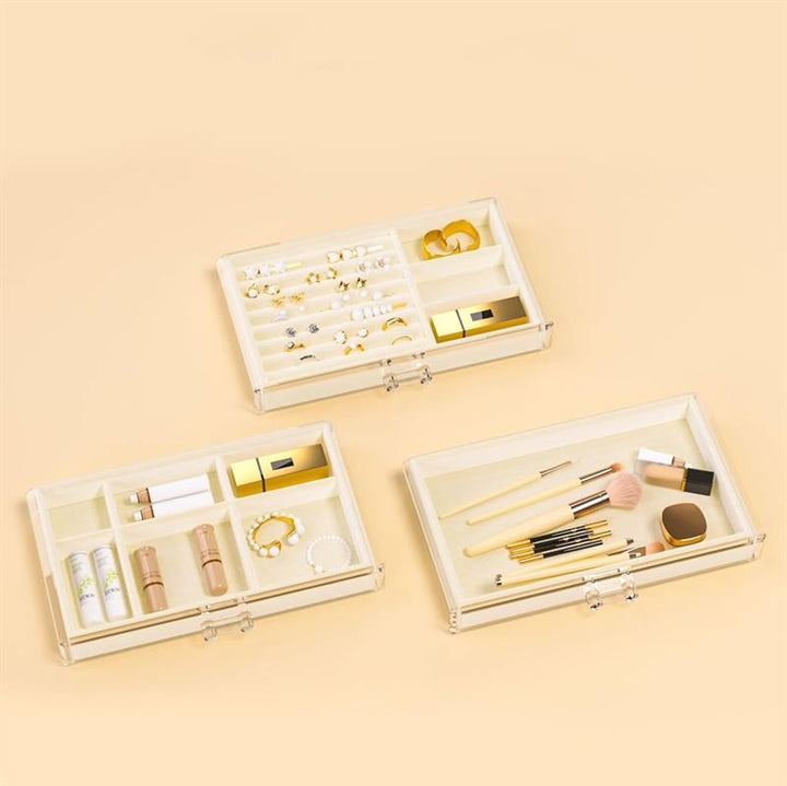 Miroir de maquillage UNIQ Glasgow avec 6 ampoules LED et 3 tiroirs de rangement pour bijoux - | Fashiongirl