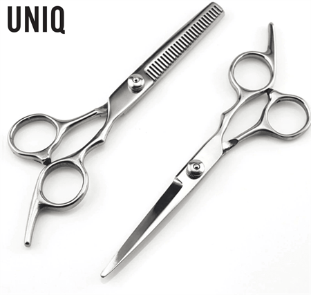 UNIQ hairdressing scissors set for home haircuts incl. hairdressing cap - Hair Styling tool | Fashiongirl