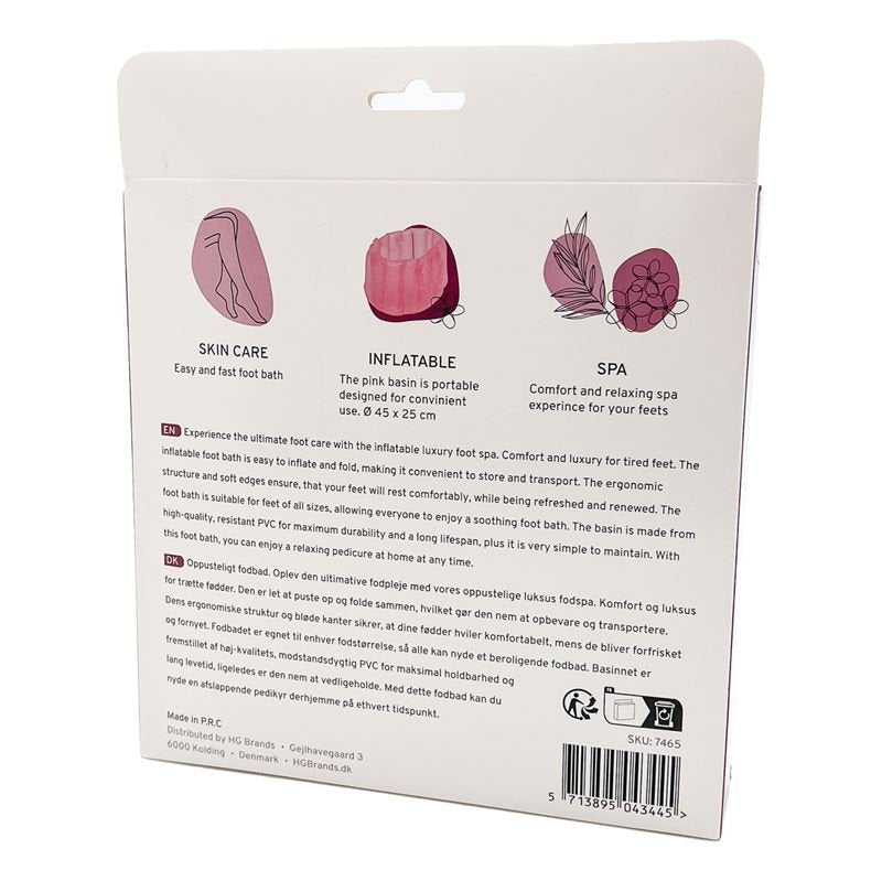 Bain de pieds gonflable UNIQ - Rose - Une expérience pratique et confortable - | Fashiongirl