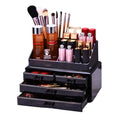 UNIQ Bijoux / Maquillage Organiseur en acrylique à 4 tiroirs - SF 1155 - Noir - Organiseur