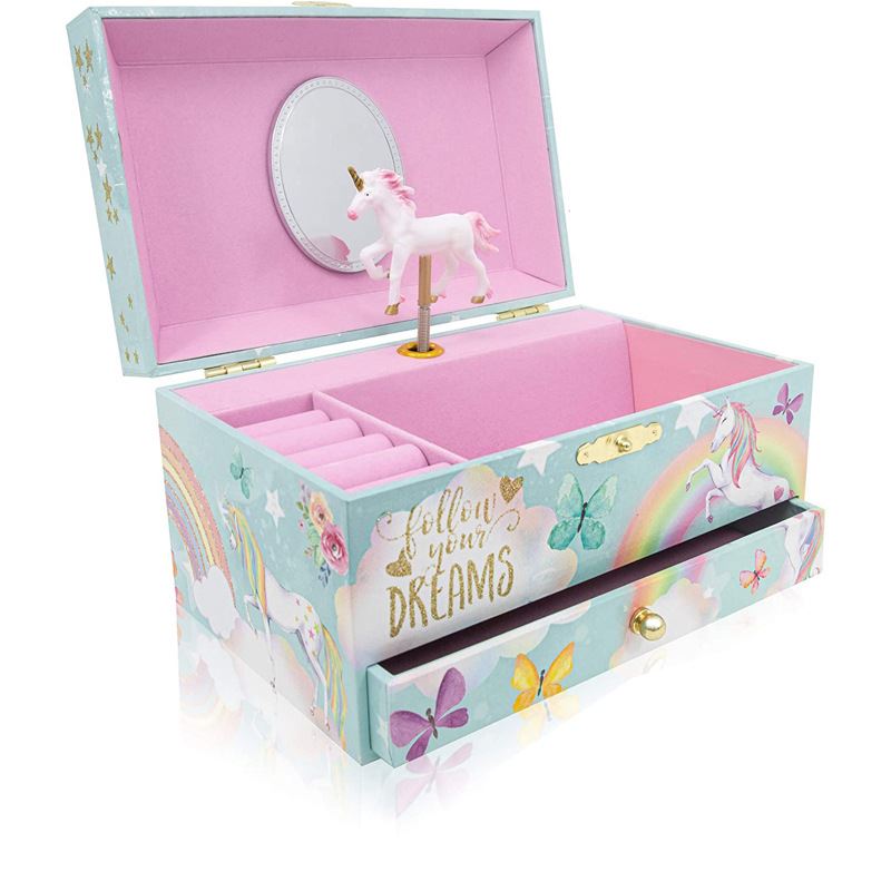 UNIQ Kids Jewellery Box with Music Ballerina (Unicorn) - Jewelry Box