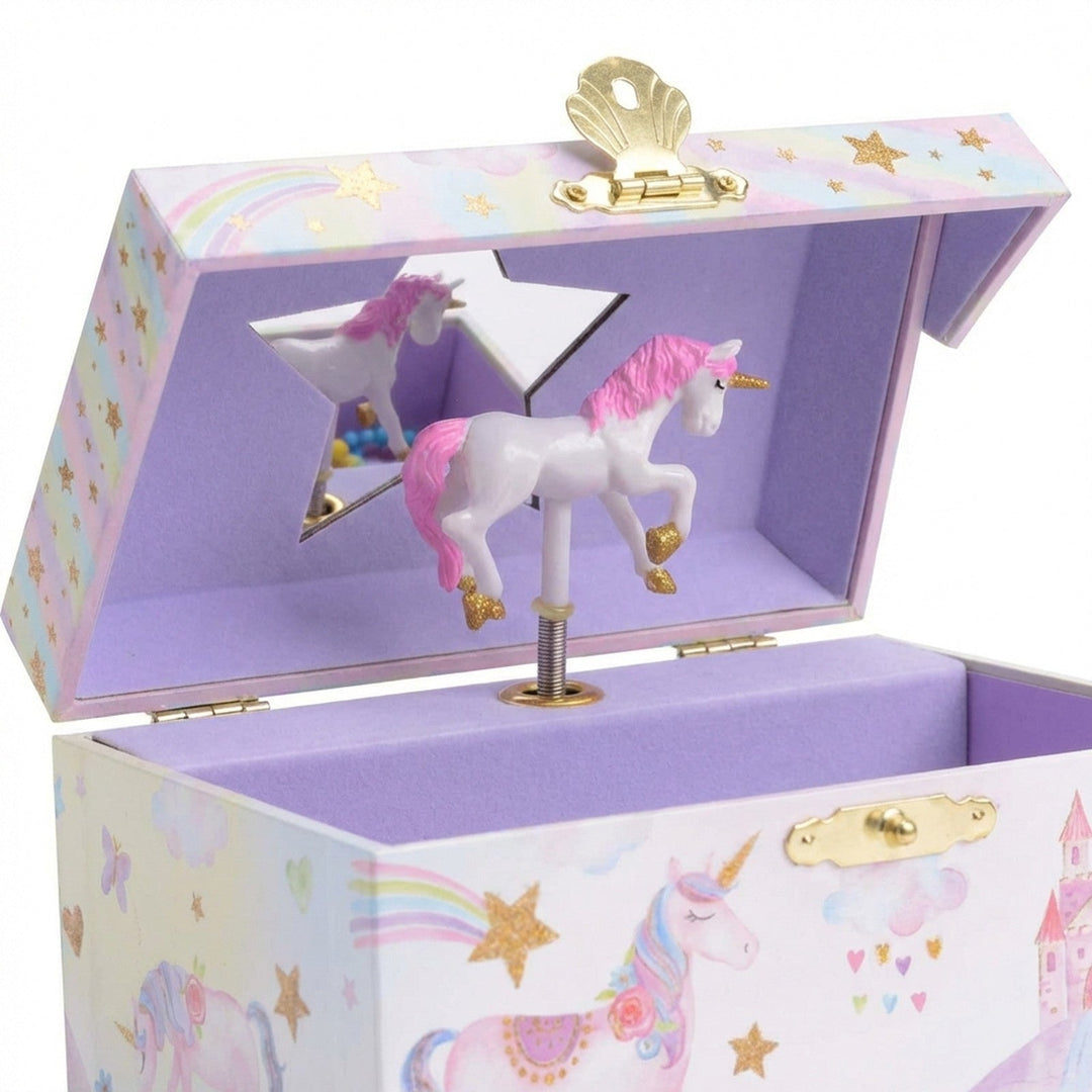 UNIQ Kids Jewellery Box with Music Ballerina (Unicorn) - Pink/White - Jewelry Box