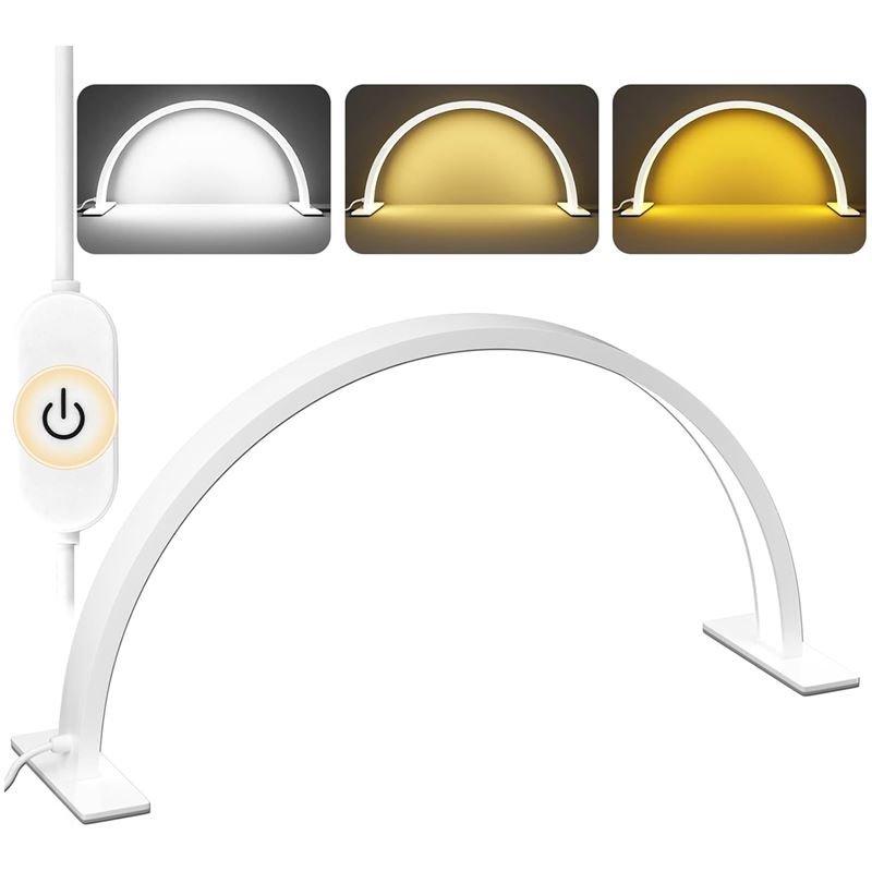 UNIQ LED Table lamp Half Moon Arch for manicure / eyelash extensions - White - | Fashiongirl