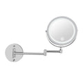 Miroir cosmétique LED mural UNIQ avec bras articulé et grossissement 5x - | Fashiongirl