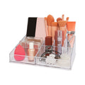 L'organiseur acrylique UNIQ Make Up - SF-1611D (U304) permet de ranger soigneusement les pinceaux, les éponges, les flacons, les palettes et les bijoux dans des compartiments séparés pour un accès facile et un rangement ordonné.