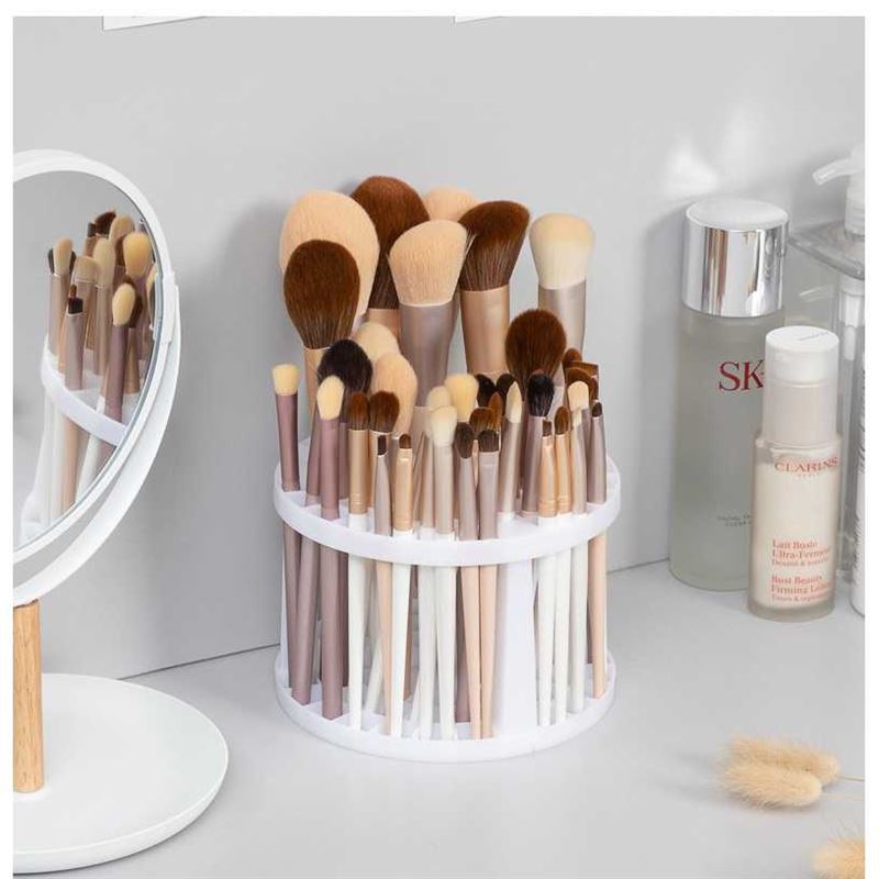UNIQ Makeup brush organiser - brush holder for 49 brushes - white - | Fashiongirl