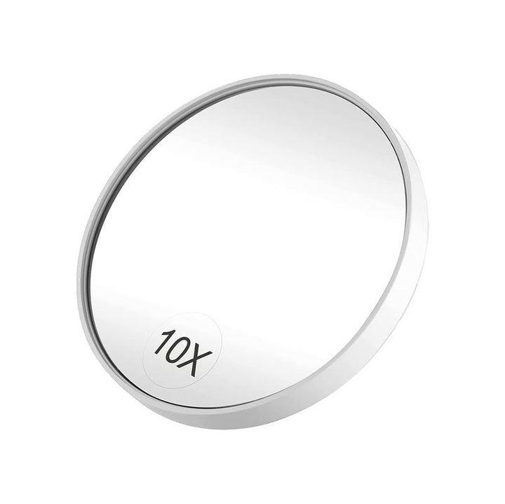Miroir de maquillage UNIQ avec grossissement 10X et ventouse - Blanc - | Fashiongirl