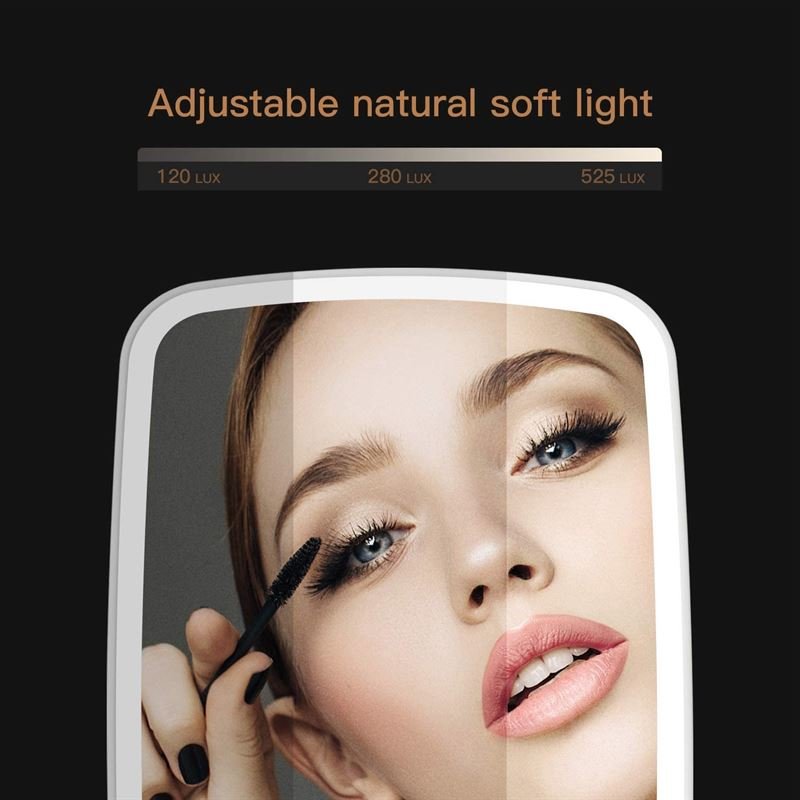 Miroir de maquillage UNIQ avec éclairage LED tactile réglable - blanc - | Fashiongirl