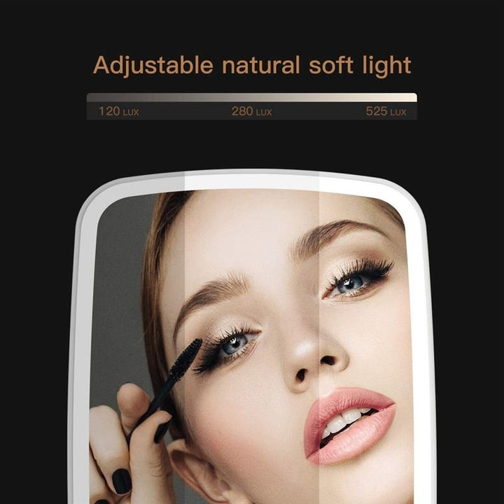 Miroir de maquillage UNIQ avec éclairage LED tactile réglable - blanc - | Fashiongirl