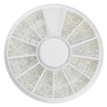 UNIQ Nail Art Gemstone Wheel - Perles blanches - | Fashiongirl