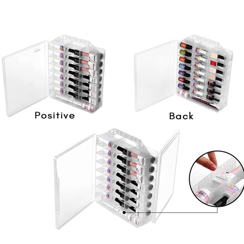 UNIQ Nail Polish Universal Organiser - storage with 48 compartments - | Fashiongirl
