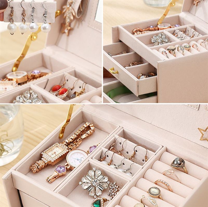 UNIQ Nellia Jewellery Box - Cream White - Jewelry Box