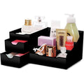 Organiseur UNIQ pour produits de maquillage et de soin de la peau - 9 compartiments - Noir - Organiseur