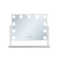 UNIQ Paris Miroir de maquillage avec 11 ampoules LED - Blanc - | Fashiongirl