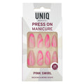Faux ongles à coller UNIQ - Pink Swirl - | Fashiongirl