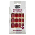 Faux ongles à coller UNIQ - Red Cat Eye - | Fashiongirl