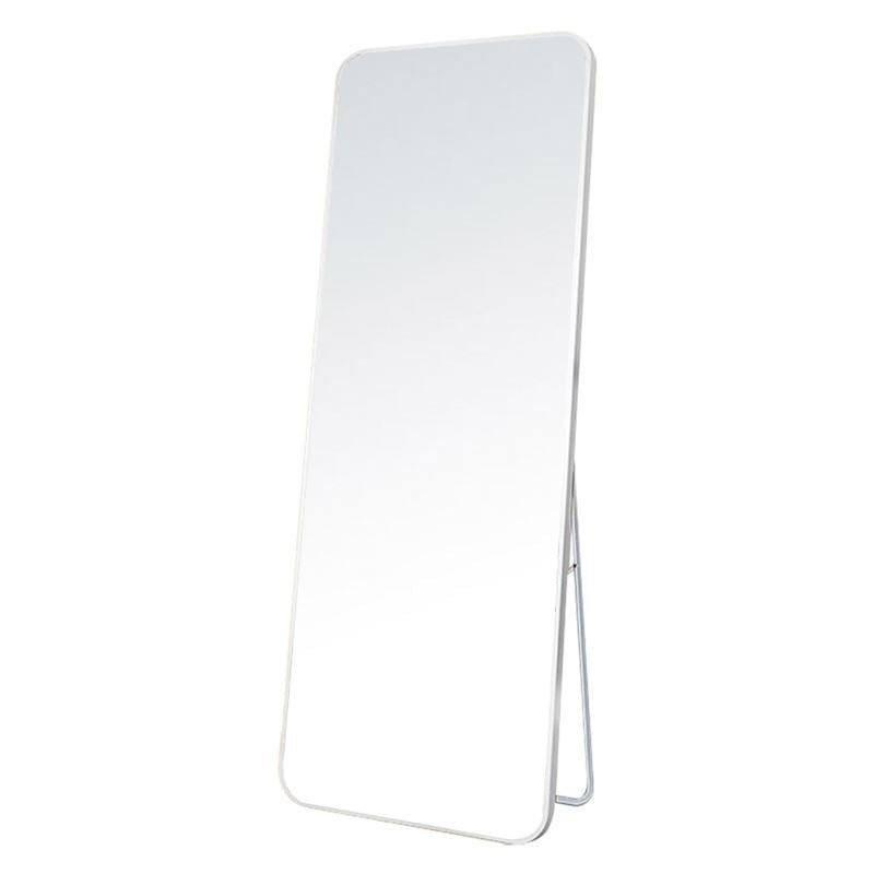 Miroir mural/miroir sur pied UNIQ en aluminium/verre, 80 x 180 cm - Blanc - | Fashiongirl