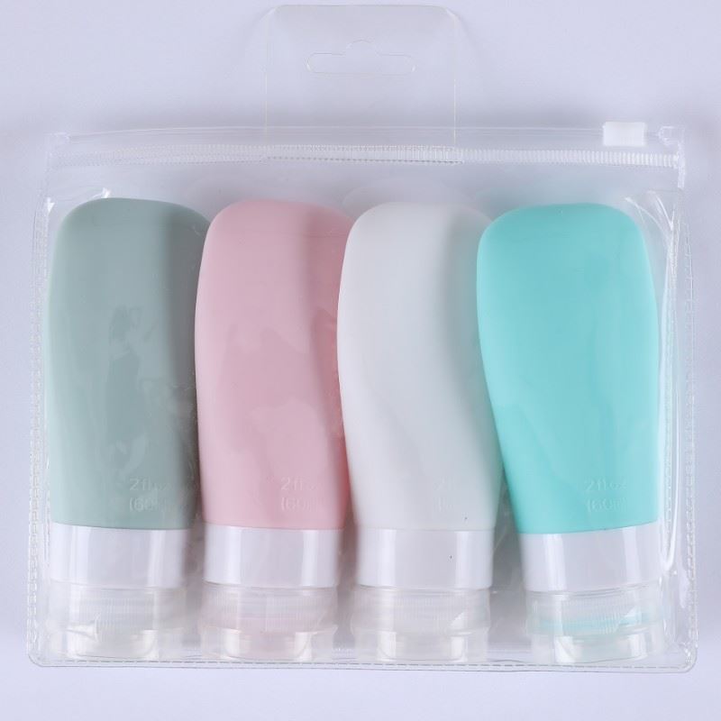 UNIQ Reusable Silicone Travel Bottles - 4 tubes (60ml) - | Fashiongirl