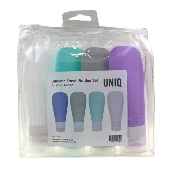 UNIQ Reusable Silicone Travel Bottles - 4 tubes (90ml) - | Fashiongirl